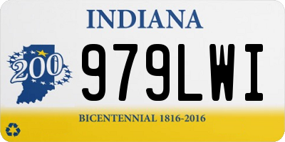 IN license plate 979LWI