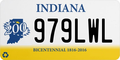 IN license plate 979LWL