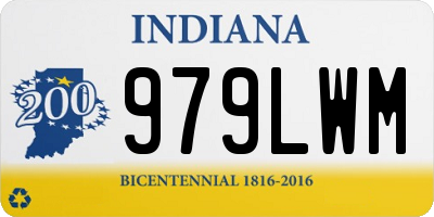 IN license plate 979LWM