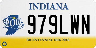 IN license plate 979LWN