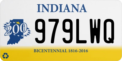IN license plate 979LWQ