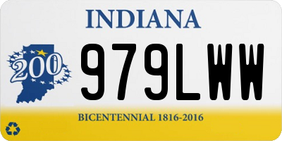 IN license plate 979LWW