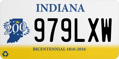 IN license plate 979LXW