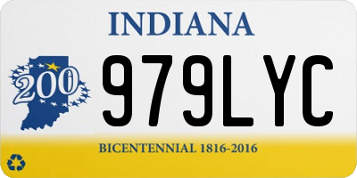 IN license plate 979LYC