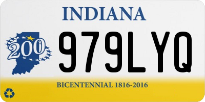 IN license plate 979LYQ