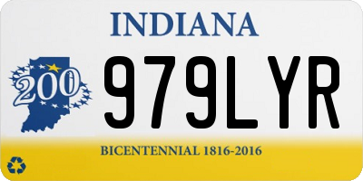 IN license plate 979LYR