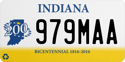 IN license plate 979MAA