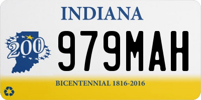 IN license plate 979MAH