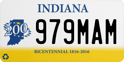 IN license plate 979MAM