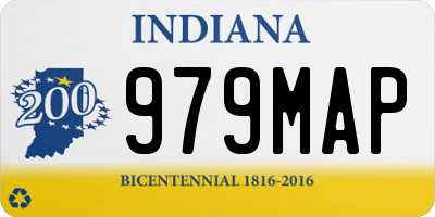 IN license plate 979MAP