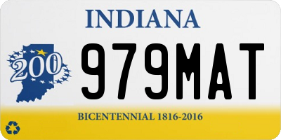 IN license plate 979MAT