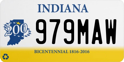 IN license plate 979MAW