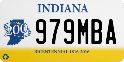 IN license plate 979MBA