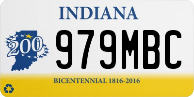 IN license plate 979MBC
