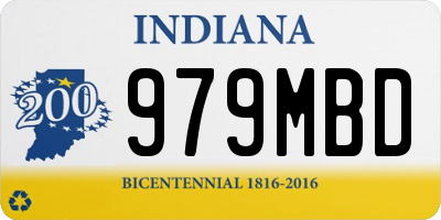 IN license plate 979MBD