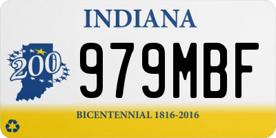 IN license plate 979MBF