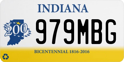 IN license plate 979MBG