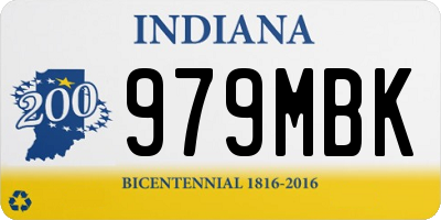 IN license plate 979MBK