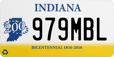 IN license plate 979MBL