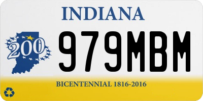 IN license plate 979MBM