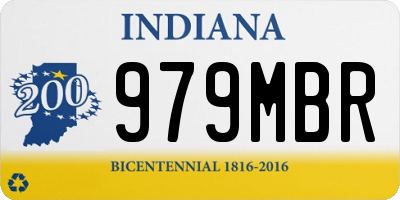 IN license plate 979MBR