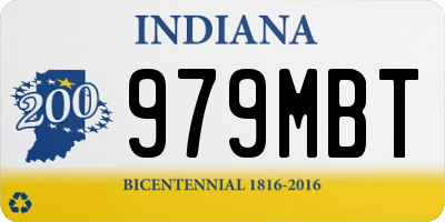 IN license plate 979MBT