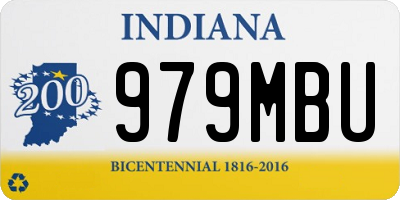 IN license plate 979MBU