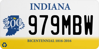 IN license plate 979MBW