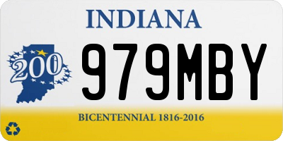 IN license plate 979MBY