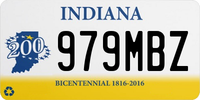 IN license plate 979MBZ