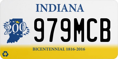 IN license plate 979MCB