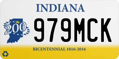 IN license plate 979MCK