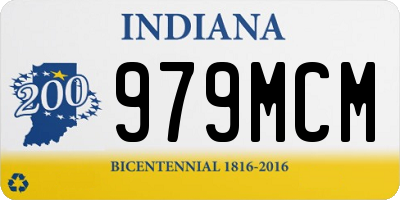 IN license plate 979MCM