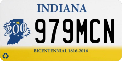 IN license plate 979MCN