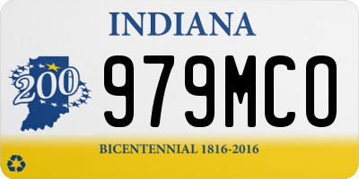IN license plate 979MCO
