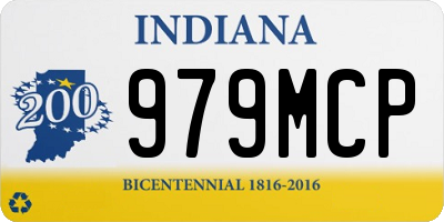 IN license plate 979MCP