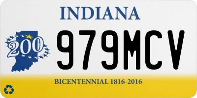 IN license plate 979MCV