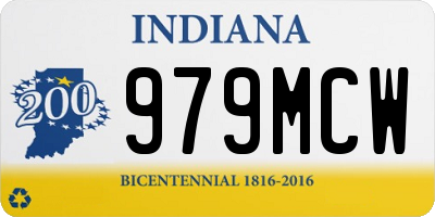 IN license plate 979MCW