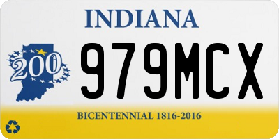 IN license plate 979MCX