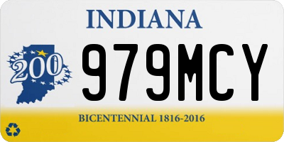 IN license plate 979MCY