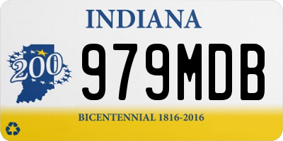 IN license plate 979MDB