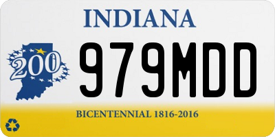 IN license plate 979MDD