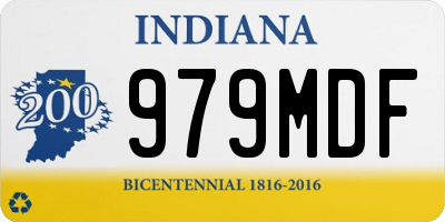 IN license plate 979MDF