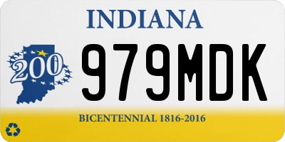 IN license plate 979MDK