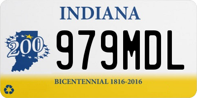 IN license plate 979MDL