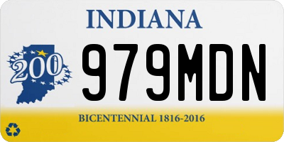 IN license plate 979MDN