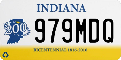 IN license plate 979MDQ