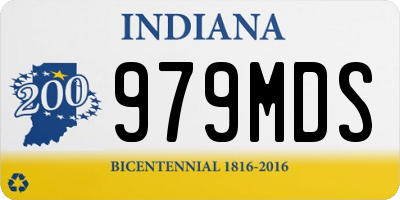 IN license plate 979MDS