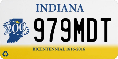 IN license plate 979MDT