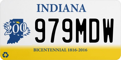 IN license plate 979MDW